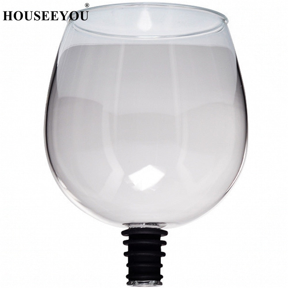 Creative Red Wine Champagne Glass Cup with Silicone Seal