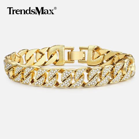 Miami Gold Curb Cuban Bracelet